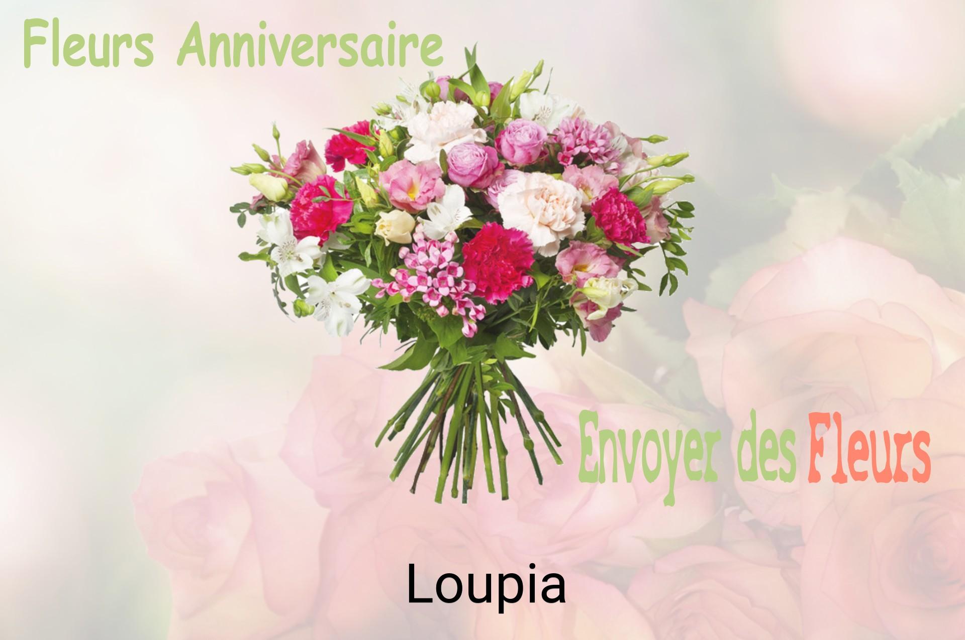 Bouquet de fleurs d’anniversaire livré à Loupia